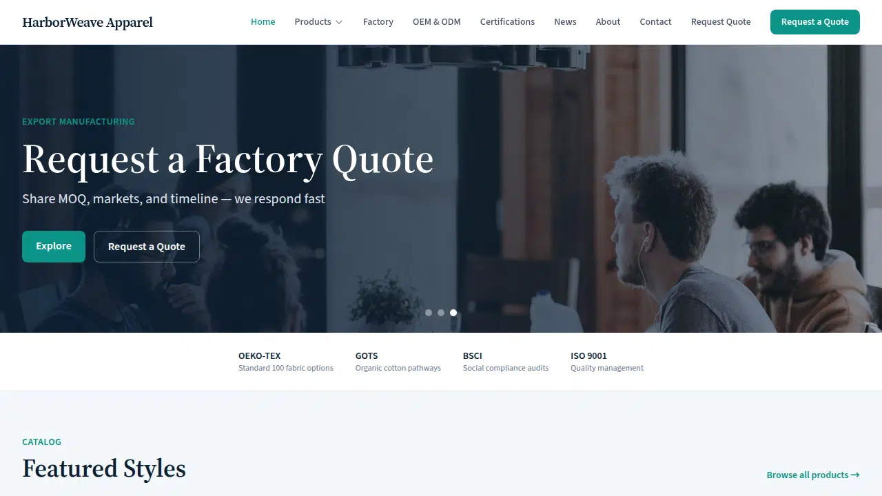 077-Apparel Export OEM/ODM